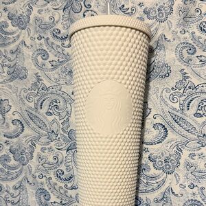 Starbucks Matte White Studded Tumbler